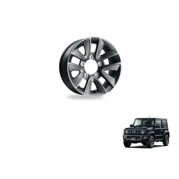 (M)アルミホイール(１５インチ)ガンメタリック(１本分)「スズキ純正用品」　ジムニーシエラ/ノマド...