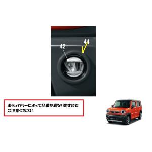 ハスラー ((ZUT)フロントバンパーガーニッシュ(ZVC スチールシルバー