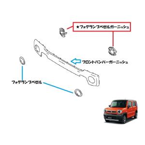 スズキ　ハスラー用 「リヤバンパーガーニッシュセット」 ハスラー リヤバンパーガーニッシュセット(ZMWミネラル
