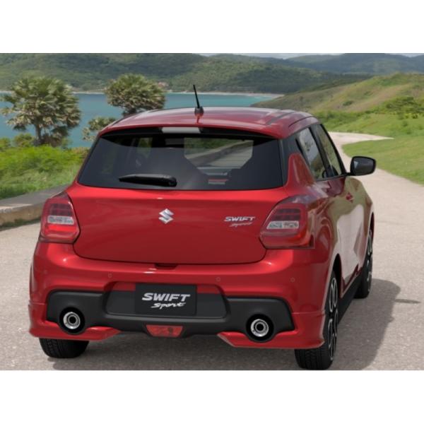 (ZT)リヤアンダーガーニッシュ(ZWP　バーニングレッドパールメタリック）左右分セット「スズキ純正...