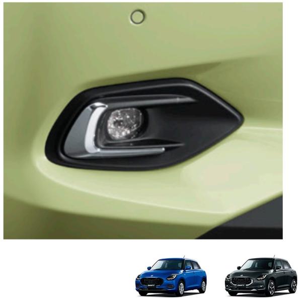 フォグランプガーニッシュ（クロームメッキ）「スズキ純正用品」スイフト　ZCDDS/ZDDDS/ZCE...