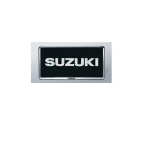 (80PU)ナンバープレートリム(ブラックメッキ/１枚)「スズキ純正用品」ジムニーシエラ　JB74W...