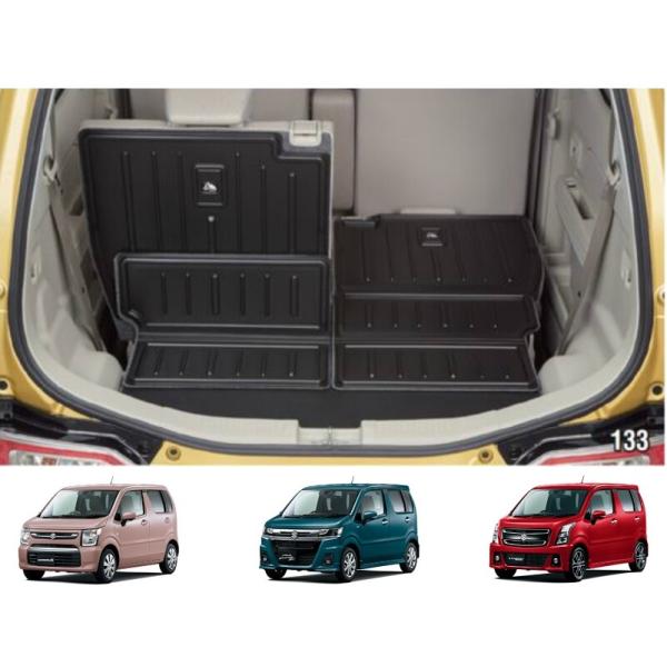 (ZT))ラゲッジマット(シート背裏あり)「スズキ純正用品」　ワゴンＲ/スティングレー/カスタムＺ　...