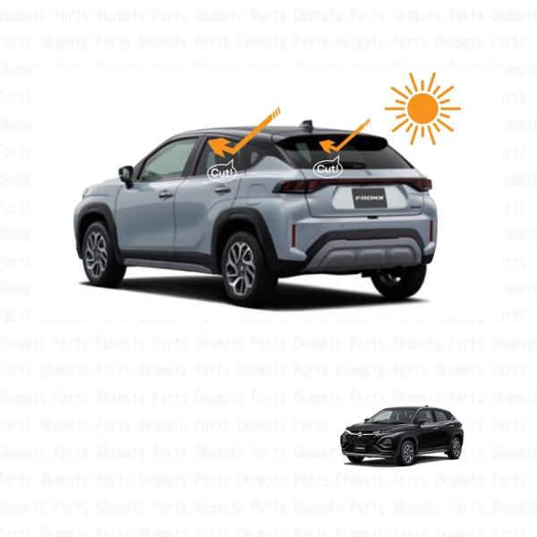 UV+IRカットフィルムセット「スズキ純正用品」フロンクス　WDB3S/WEB3S　新品番99156...