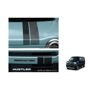 ハスラー (ZT)フロントバンパーガーニッシュ(スーパーブラックパール
