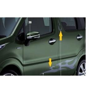 (KUT)サイドデカール(フレア)左右分セット「スズキ純正用品」ワゴンＲ/スティングレー/カスタムＺ...