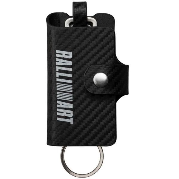 (T)キーレスオペレーションキーケース（カーボンレザータイプ）RALLIART「ミツビシ純正用品」R...