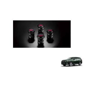 (T)ＳＴＩバルブキャップセット(ブラック)４個入り「スバル純正用品」フォレスター(SKE/SK5 ...