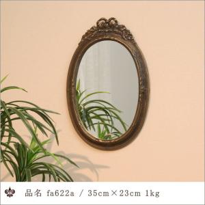 st622p 光沢仕上げアンティークミラー 真鍮製アンティークゴールド