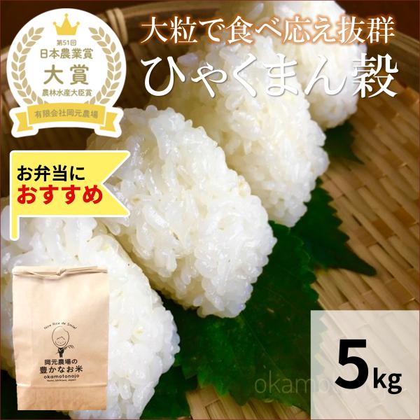 令和５年産　ひゃくまん穀　お米　5kg　玄米精白米選べる　一等米　石川県産　生産農家　農家直送米　送...