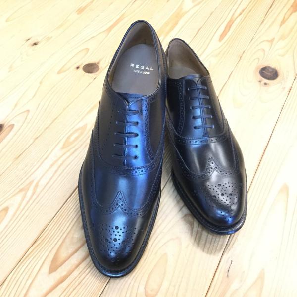 REGAL　リーガル　03DRCD　03DRDFA　　ウイングチップ　革底　ブラック　メンズ　ビジネ...
