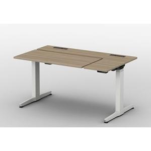 オカムラ REGAS リーガス デスク L型水平天板 3U21AA メラミン天板：ブラック/プライズウッド 幅1400 奥行800 インジケータ有 【設置費込み】