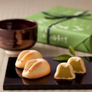 寿製菓 御歳暮 2025 ご挨拶 因幡の白うさぎ 抹茶餡 5個 手土産 御礼