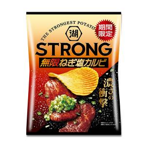 湖池屋 KOIKEYA STRONG ポテトチップス 無限ねぎ塩カルビ 80g 12コ入り 2022/07/18発売