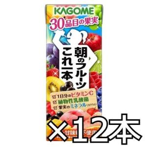 カゴメ 朝のフルーツこれ一本 200ml x 12本 (4901306080344h)