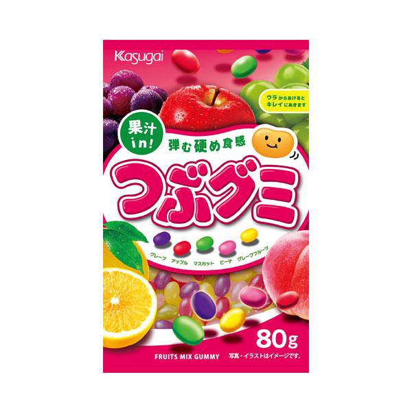 春日井製菓 つぶグミ 80g 6コ入り 2023/01/30発売 (4901326042933)