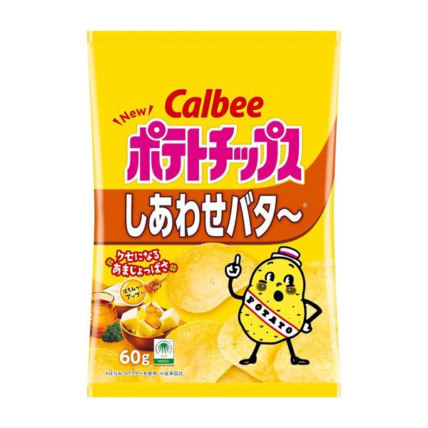 カルビー ポテトチップス しあわせバター 60g 12コ入り 2024/02/05発売 (49013...