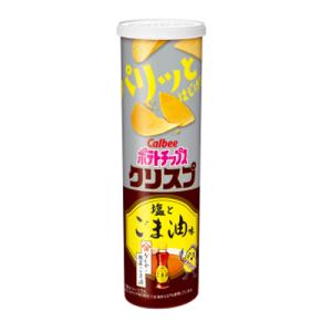 カルビー ポテトチップスクリスプ 塩とごま油味 115g 6コ入り 2022/01/24発売