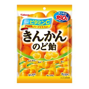 カバヤ食品 きんかんのど飴 160g 10コ入り 2022/07/26発売