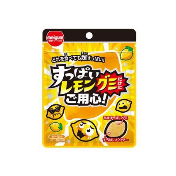 明治チューインガム すっぱいレモングミだけにご用心 28g 120コ入り 2025/03/03発売 ...