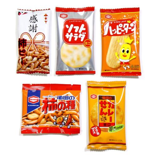 お菓子 詰め合わせ (全国送料無料) ミニせんべい (5種・計30個) セット おかしのマーチ メー...