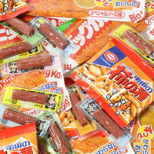 お菓子　詰め合わせ(全国送料無料)おつまみ定番！おやつカルパス（20コ）・柿の種小袋（10コ）・ビッ...