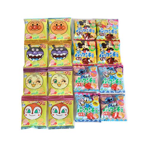 お菓子 詰め合わせ(全国送料無料)パックンチョ(チョコ・イチゴ)・アンパンマングミセット（小袋サイズ...