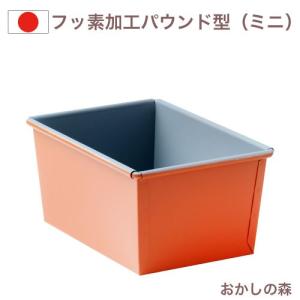 フッ素加工 パウンドケーキ型（ミニ）B-108 パウンド型 ケーキ型 空焼き不要 トッピングオレンジシリーズ