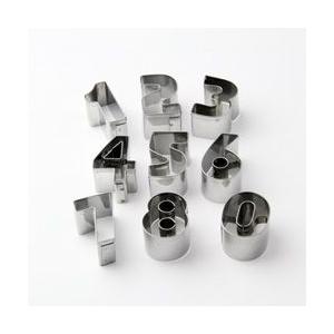 ステンレス製 クッキー型セット 数字 9pcs クッキー抜き型 クッキー