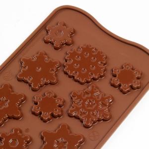 チョコレート型 シリコンモールド Choco Frozen（チョコフローズン/雪の結晶）SCG040 チョコ型 モルド EASYCHOC イージーチョコ ショコラ