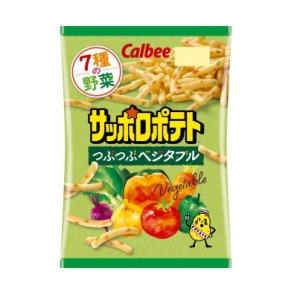 カルビー サッポロポテトつぶつぶベジタブル 72g×12袋入　ケース販売