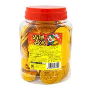 やおきん 1KGバルク海賊金貨チョコ 約148枚（33mm：82枚 40mm：66