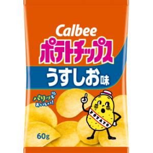 カルビー　ポテトチップスうすしお　60ｇ×12袋入｜okasirenjya