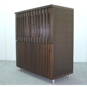 キャビネット リビング収納 収納家具 幅90cm 収納棚 整理棚 飾り棚 ブラウン