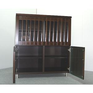 キャビネット リビング収納 収納家具 幅90c...の詳細画像1