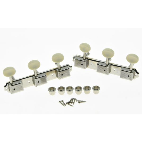 ビンテージ レトロスタイル ３連ペグ×２改造 エレキギター ギター修理 マシンヘッド カスタム 交換...