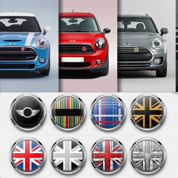 金属3Dフロントバンパーグリルエンブレムバッジステッカー用ミニクーパーJCW S 1カントリーマンR...