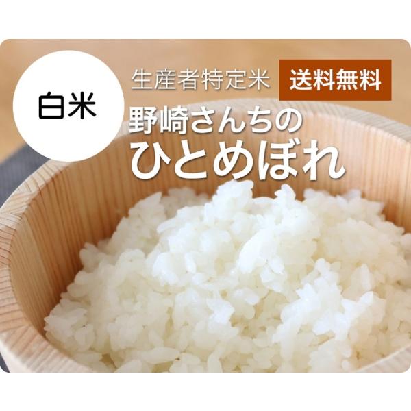令和7年産 生産者特定米　野崎さんちのひとめぼれ（白米） 20kg(5kg×4袋) 　送料無料(一部...