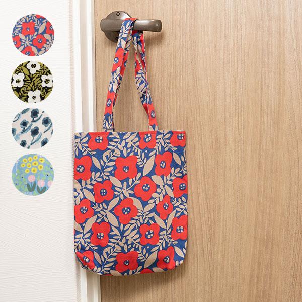 花柄 ミニトートバッグ 花柄がお洒落で可愛い縦長バッグ ATELIER HAYLOFT.M 手提げ ...