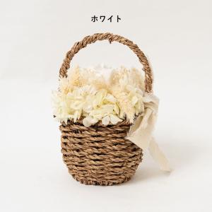 プリザーブドフラワー バスケットアレンジ かご...の詳細画像1