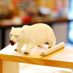 シロクマ モチーフ ボールペン  【-】オブジェ 置物 白熊 シロクマ｜okayulabo
