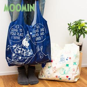 ムーミン くるくるエコバッグ 北欧おしゃれ＆かわいい買い物バッグ【MOOMIN】折りたたみ コンパクト ショッピングバッグ 買い物バッグ 誕生日プレゼント 出産祝｜okayulabo