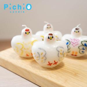 絵付けボリューミー鳥シリーズキャンドル インテリアに合うかわいいキャンドル【pichio candle】手作り ライト キャラクター 置物 ろうそく オブジェ 誕生日プ｜okayulabo