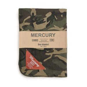 ロールブランケット 丸めて便利な両面 迷彩柄 毛布 寝具 ブラウン