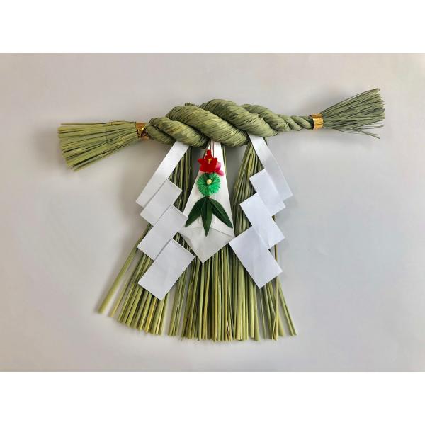 日本製 正月飾り しめ飾り しめ縄 大根〆 玄関飾り 大  注連縄 〆縄 扇 自宅用 会社 オフィス...