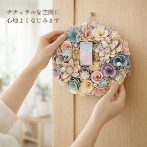 リース 春 ドライフラワー Mサイズ おしゃれ...の詳細画像3