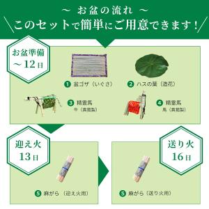 お盆 お供え物 お盆飾り セット ミニ 【盆ご...の詳細画像4