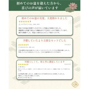 秀〆 初盆セット お盆飾り セット ミニ ちり...の詳細画像4