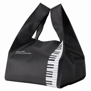 クーポンあり音楽 バッグ Piano line マチ広エコバッグ（鍵盤）エコバック グッズ トートバ...