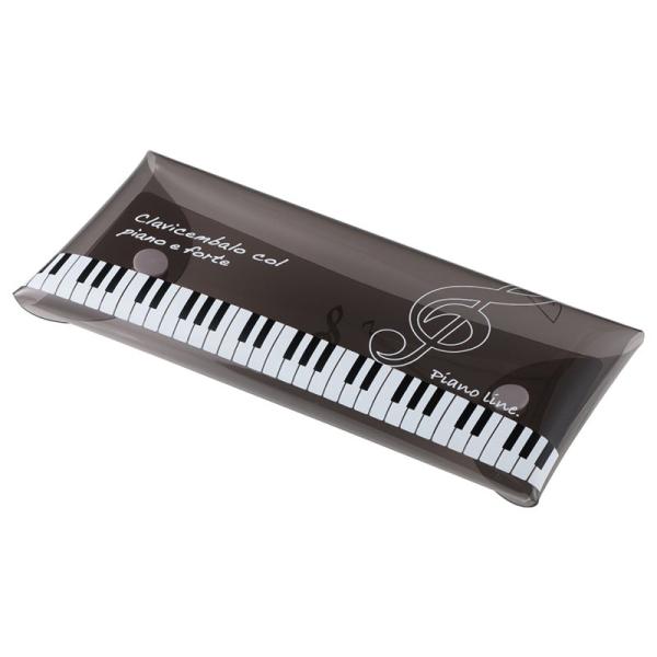 Piano line マルチ ペンケース（ト音記号） ピアノ 発表会 記念品 プレゼント シンプル ...